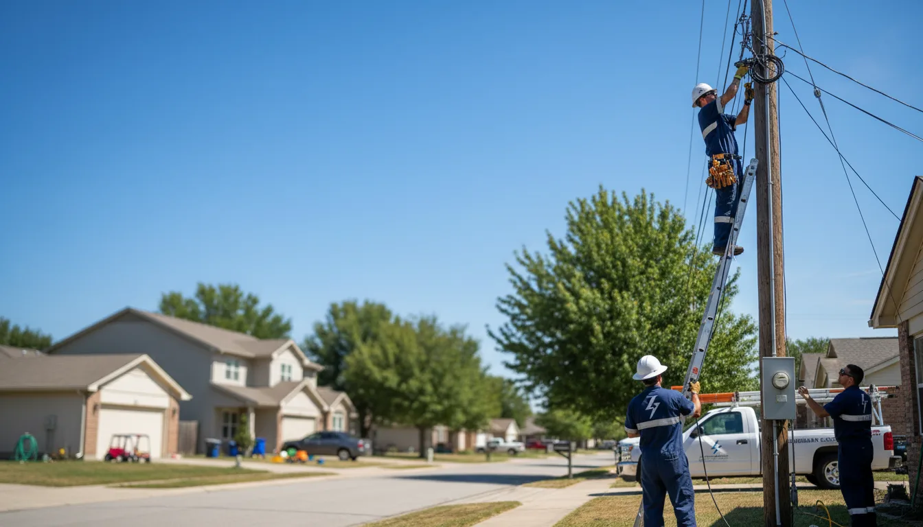 Residential electrician providing installation services in Jewell, KS